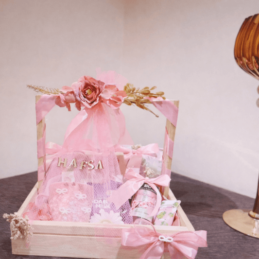 Elegant Pink Theme Basket