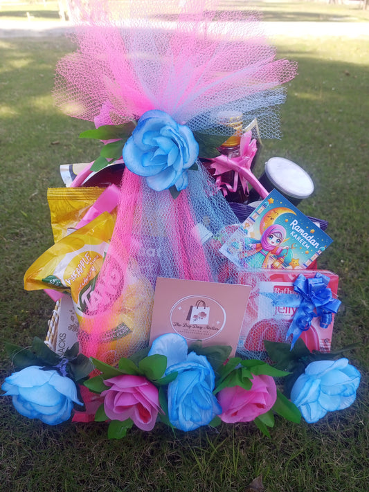 Pink & Blue Theme Special Ramadan Basket