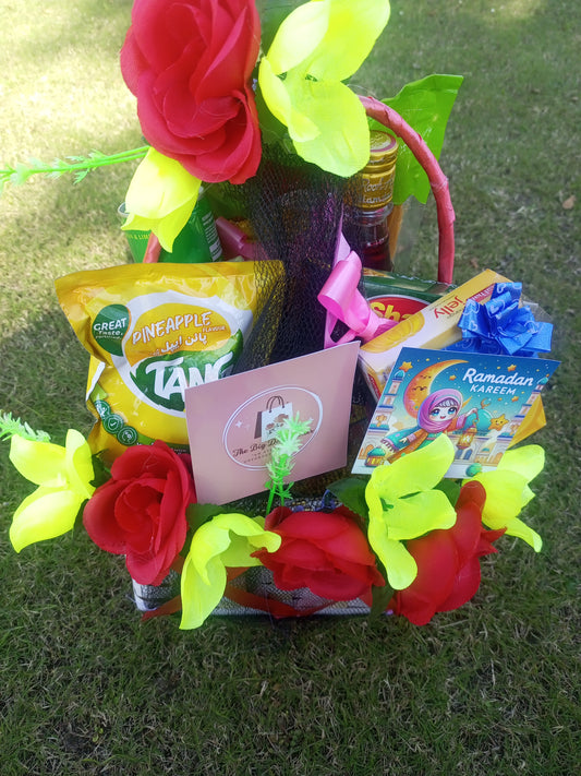 Yellow & Red Special Ramadan Basket