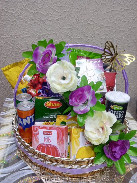 Special Purple & White Theme Ramadan Basket