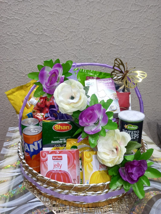 Special Purple & White Theme Ramadan Basket
