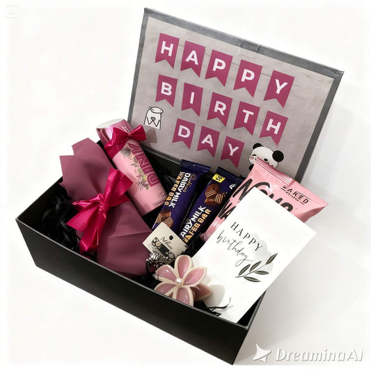 Black & Pink Theme Box For Girls