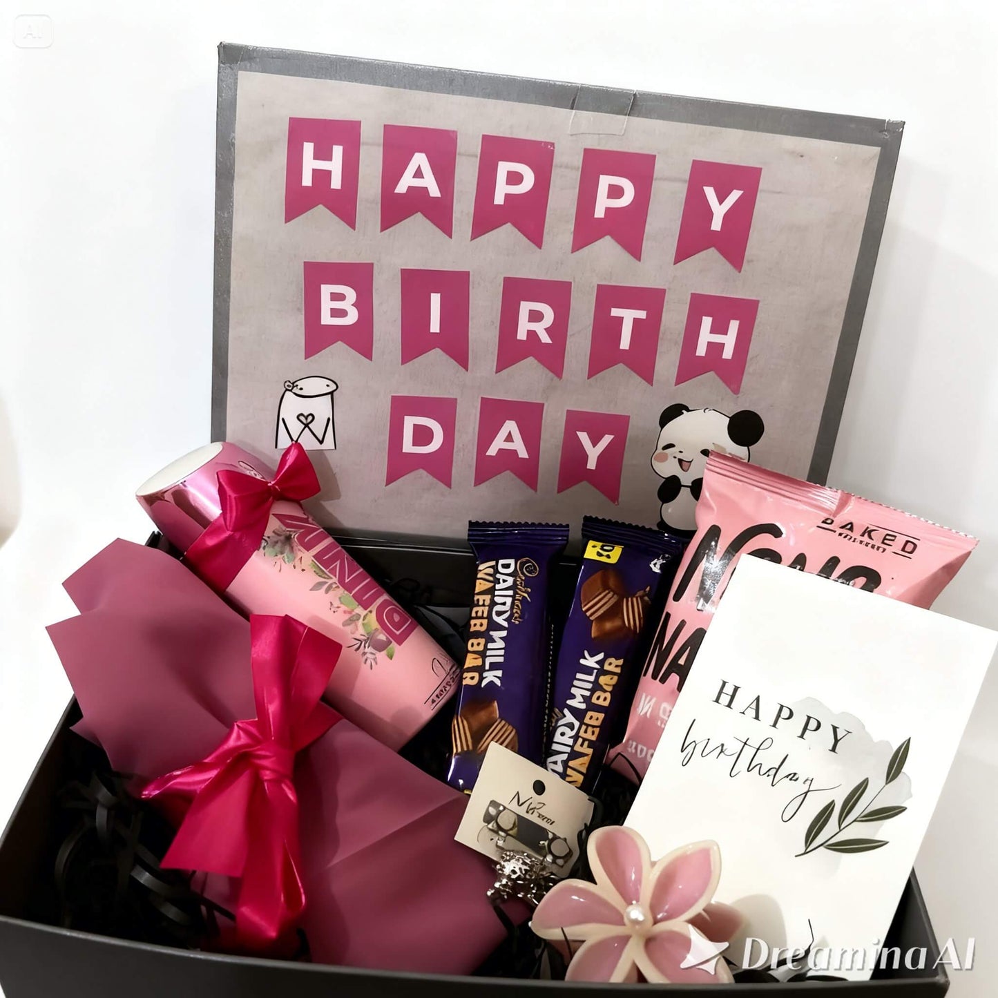 Black & Pink Theme Box For Girls